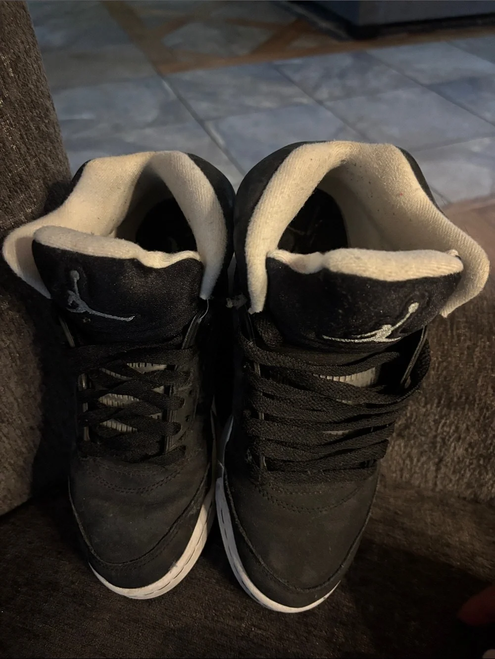 Men's Black High-Top Athletic Sneakers